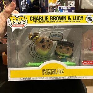 Peanuts Charlie Brown & Lucy Vinyl Figures - Black, Yellow, Green